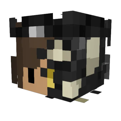 SaturnsRings Minecraft avatar head, 3D render