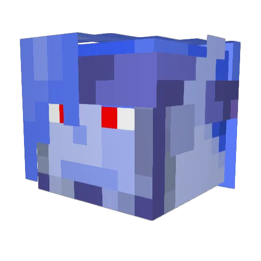 Saturos_ArT Minecraft avatar head, 3D render