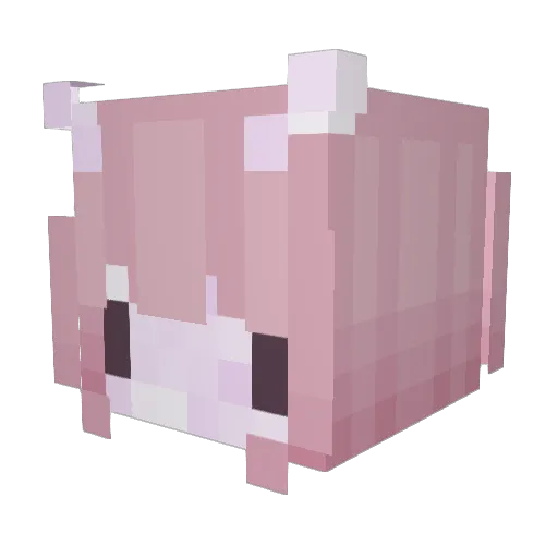 Satvrns Minecraft avatar head, 3D render