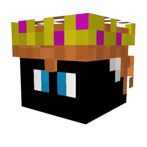 Saty__ Minecraft avatar head, 3D render