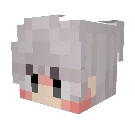 SatyaG Minecraft avatar head, 3D render