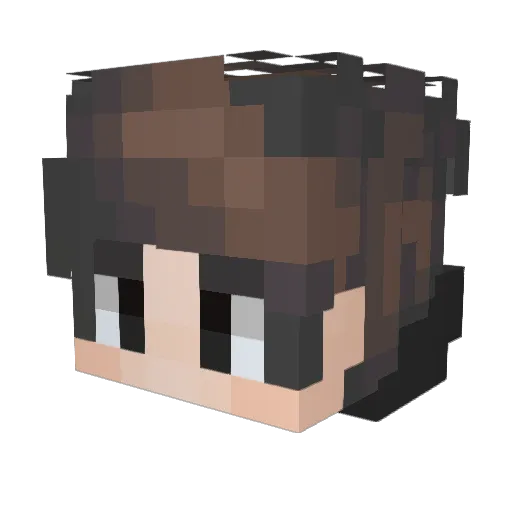 SatyrnMC Minecraft avatar head, 3D render
