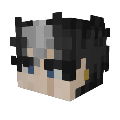 Satyrres Minecraft avatar head, 3D render