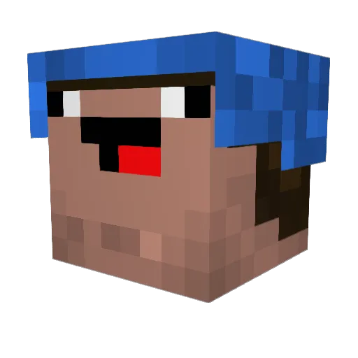 Satz_ Minecraft avatar head, 3D render