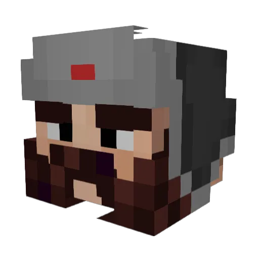 Sauce06 Minecraft avatar head, 3D render