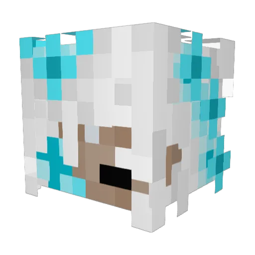 Sauce9 Minecraft avatar head, 3D render