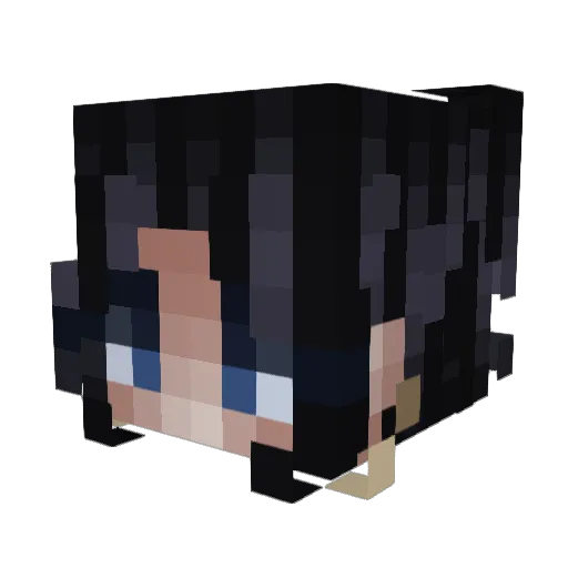 SauceZzz Minecraft avatar head, 3D render