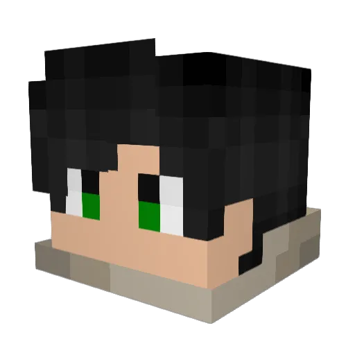 Sauceboss151 Minecraft avatar head, 3D render