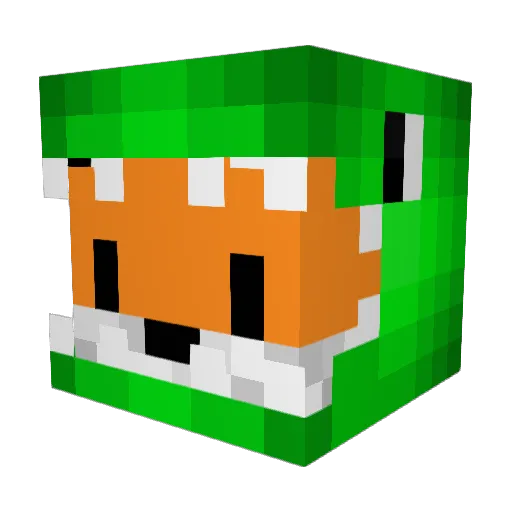 Saucedisdeezed Minecraft avatar head, 3D render