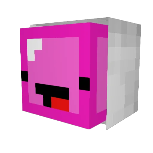 Sauceeeey Minecraft avatar head, 3D render