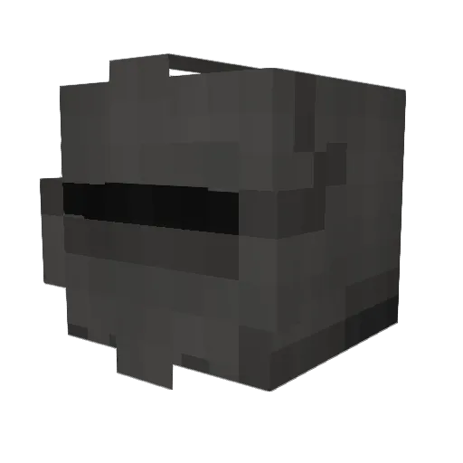 SaucelessKnight Minecraft avatar head, 3D render