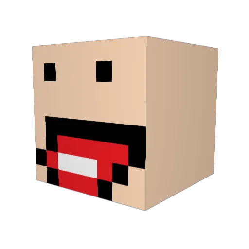 SauceyShotz Minecraft avatar head, 3D render
