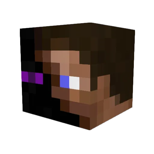 Sauceye Minecraft avatar head, 3D render