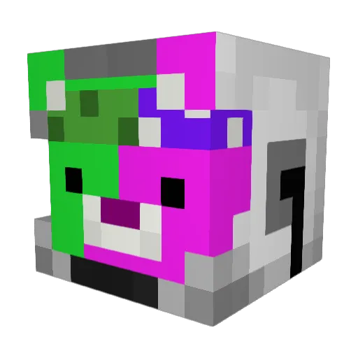 SaucisonSAUVAGE Minecraft avatar head, 3D render