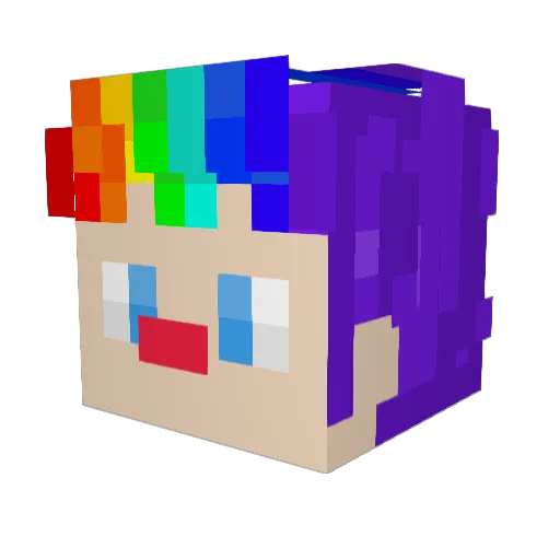 SaucisseFromage Minecraft avatar head, 3D render