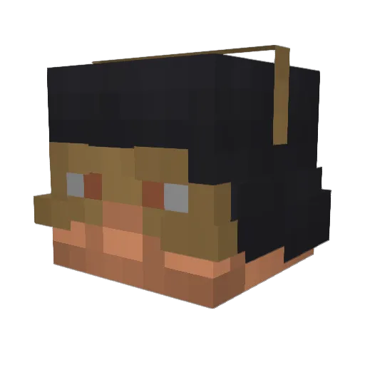 SaucyArtifact Minecraft avatar head, 3D render