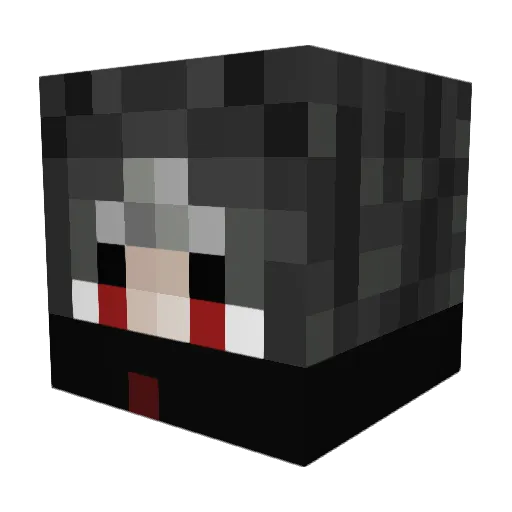 SaucyJes Minecraft avatar head, 3D render
