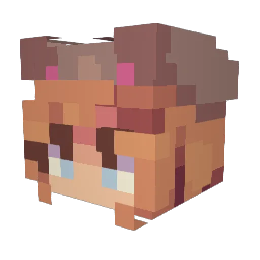 SaucySriracha4 Minecraft avatar head, 3D render