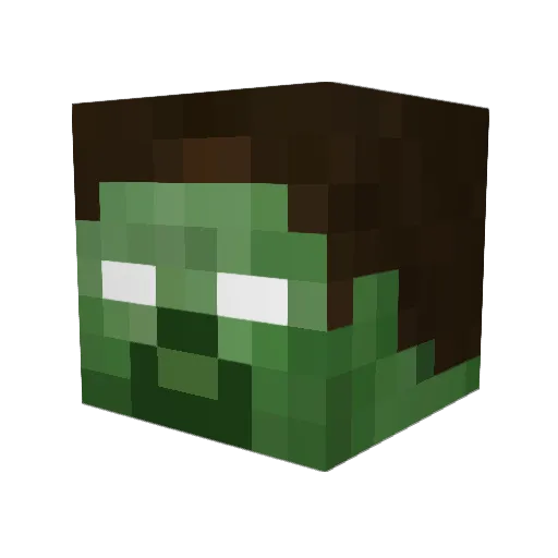 Saudade___ Minecraft avatar head, 3D render