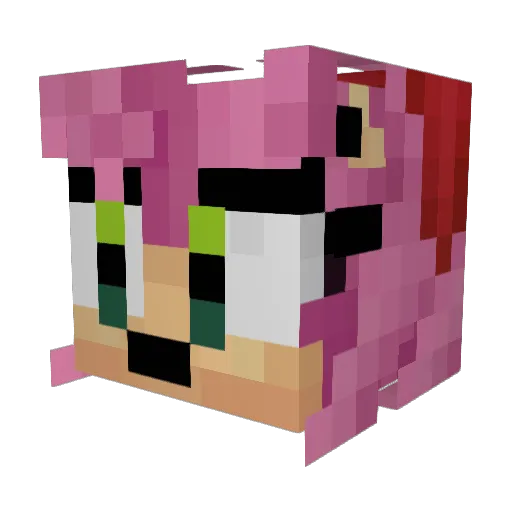 Saudeeno Minecraft avatar head, 3D render