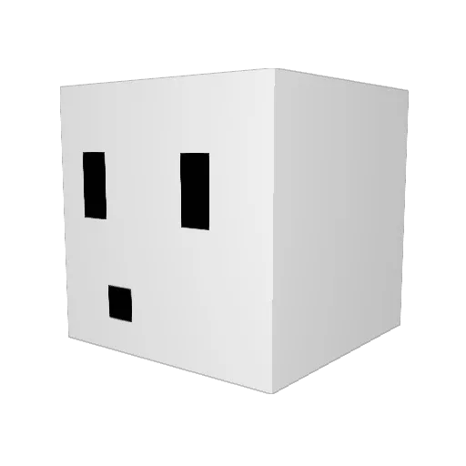 SaudiMaD Minecraft avatar head, 3D render