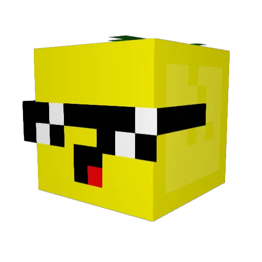 SauerZitron Minecraft avatar head, 3D render
