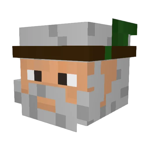 SauerstoffBoi Minecraft avatar head, 3D render