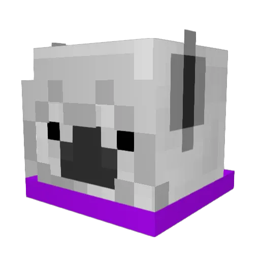 Saugstauberr Minecraft avatar head, 3D render