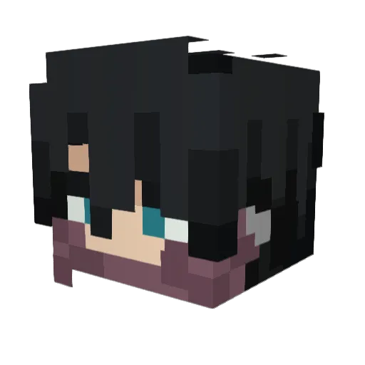 Saukope Minecraft avatar head, 3D render