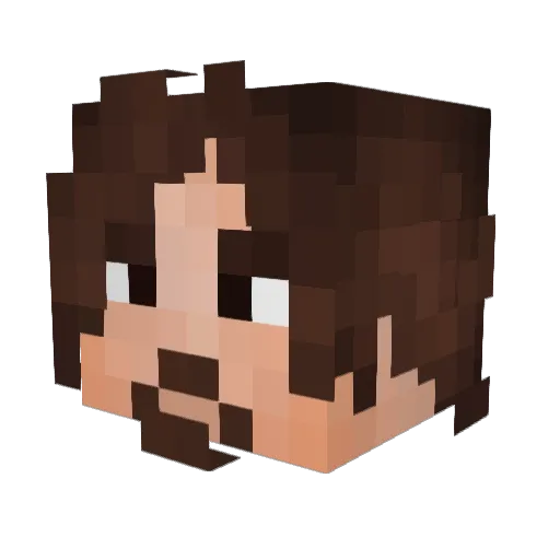 Saul38fr Minecraft avatar head, 3D render