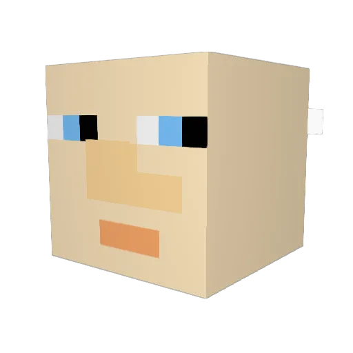 SaulGoodman999 Minecraft avatar head, 3D render