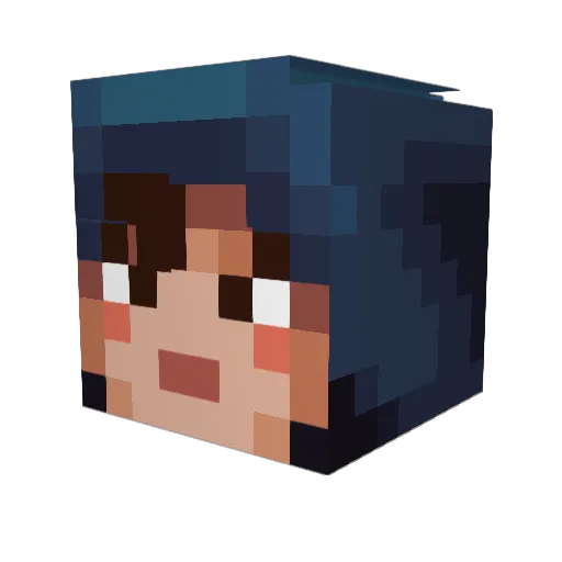 SaulGoodmangille Minecraft avatar head, 3D render