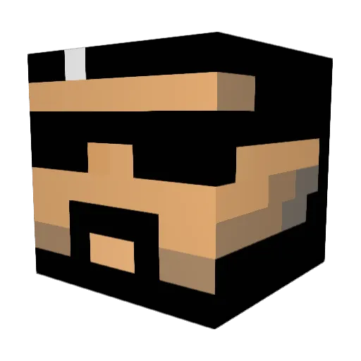 SaulGz Minecraft avatar head, 3D render