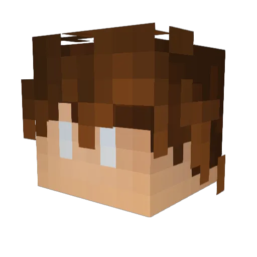 SaulKav Minecraft avatar head, 3D render