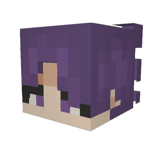 SaulMdz Minecraft avatar head, 3D render