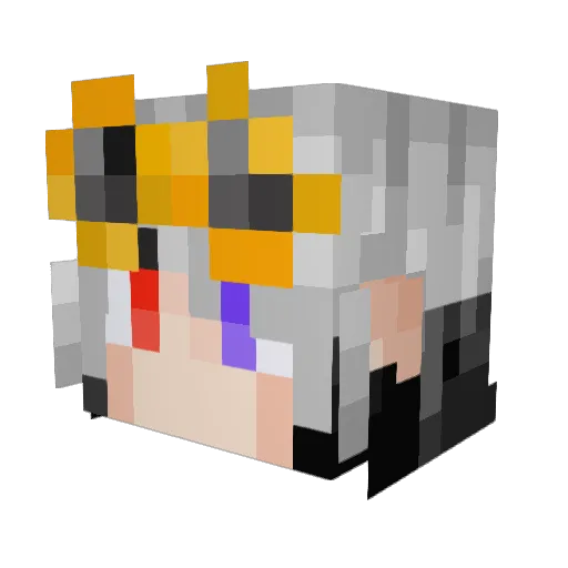 SaulSpartan Minecraft avatar head, 3D render