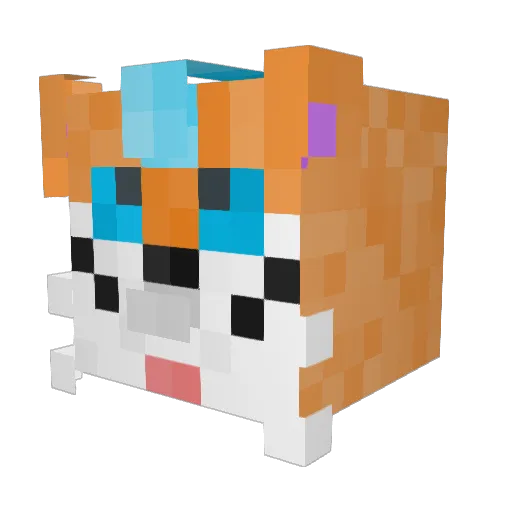SaulZ34 Minecraft avatar head, 3D render