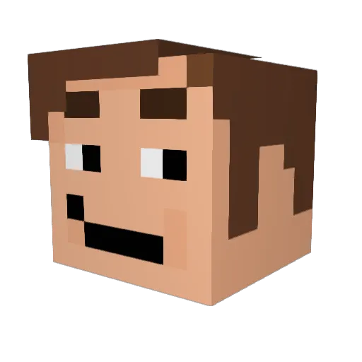 Saul_GoodMan15 Minecraft avatar head, 3D render