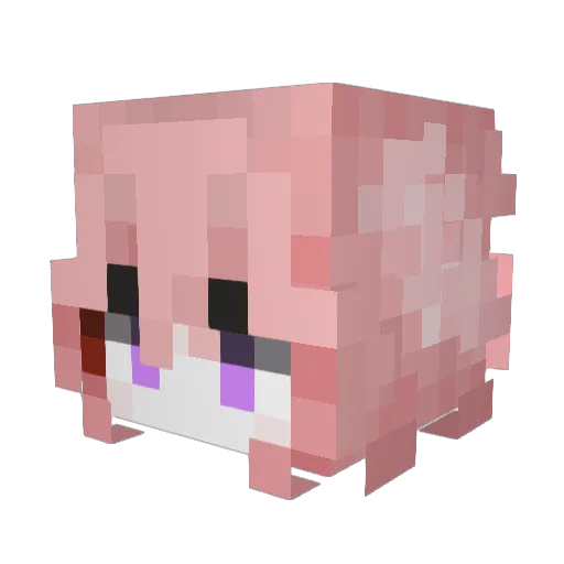 SauleVeliona Minecraft avatar head, 3D render