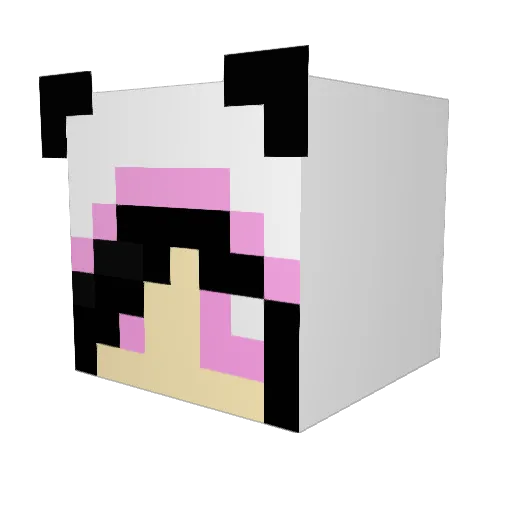 SauliusZ Minecraft avatar head, 3D render