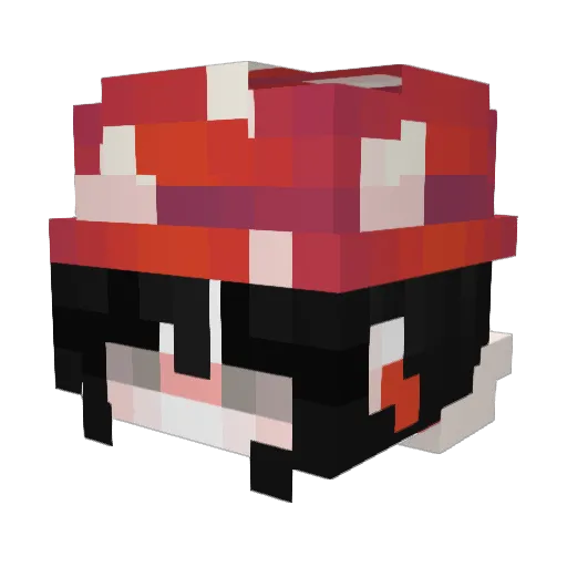 Saulsito Minecraft avatar head, 3D render