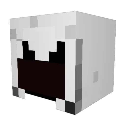 Saumah Minecraft avatar head, 3D render