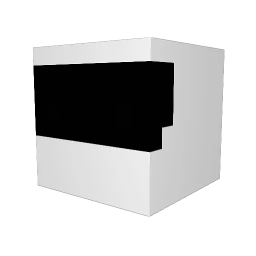 SauraQue Minecraft avatar head, 3D render