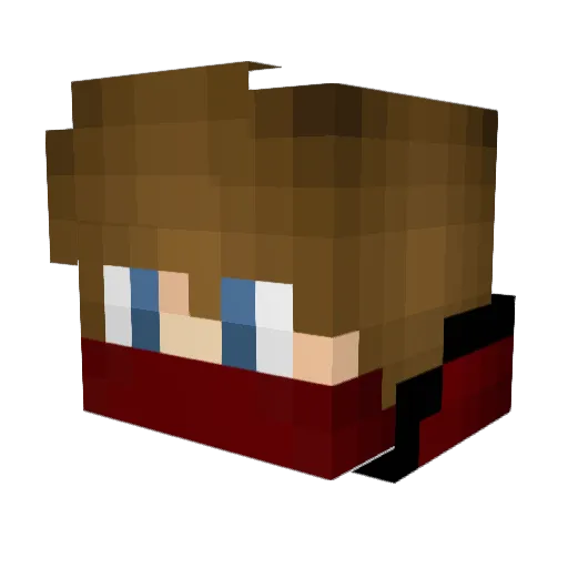 Sauricus Minecraft avatar head, 3D render