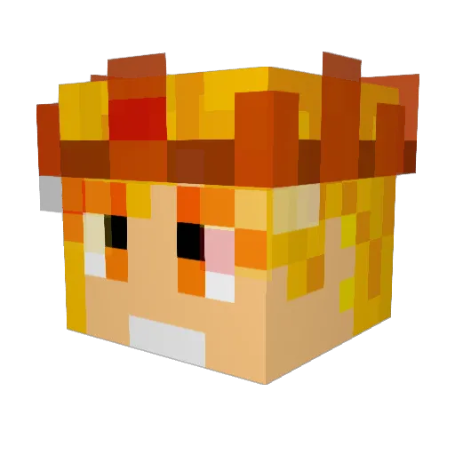 Sauron87CZ Minecraft avatar head, 3D render