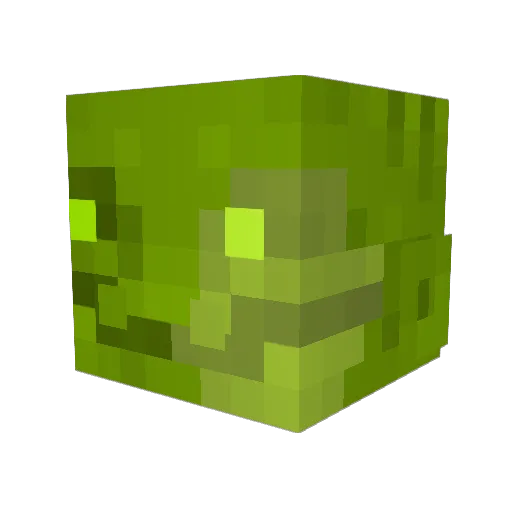 Saurosapien Minecraft avatar head, 3D render