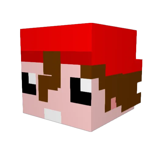 Saurus133 Minecraft avatar head, 3D render