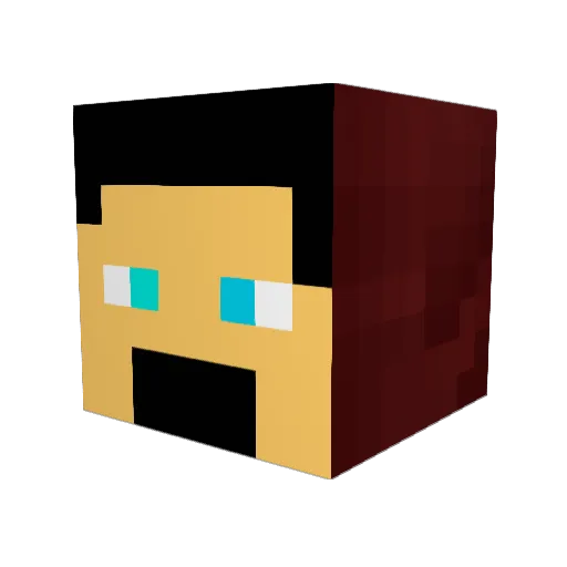 SausageMaster1 Minecraft avatar head, 3D render
