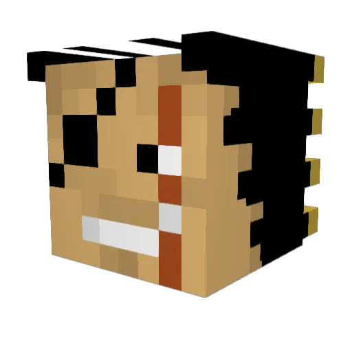 SausageRollzz Minecraft avatar head, 3D render