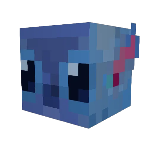 Sausagelips_ Minecraft avatar head, 3D render